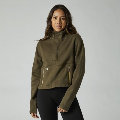 Fox Racing Calibrated Dwr Zip Fleece Olive Green