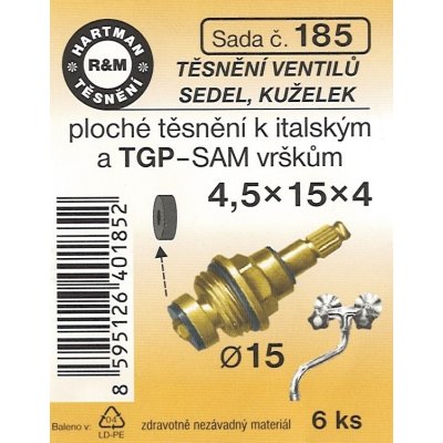 HARTMAN těsnění vršku baterie TPG-SAM 4,5*15*4mm, sada č. 185 – Zboží Mobilmania
