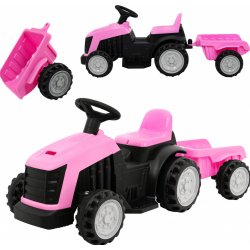 Lebula Dětský traktor na baterie ružový