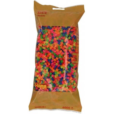 HAMA Korálky barevné - 6000 ks Neonové barvy – Hledejceny.cz