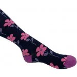 Trepon punčocháče Sasanka tm. modré s kytičkami – Zbozi.Blesk.cz