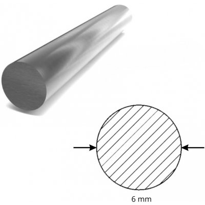 Nerezová tyč 6 mm / 3 m – Hledejceny.cz