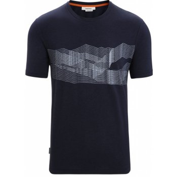 Icebreaker Mens Central Classic SS Tee Otter Paddle Black
