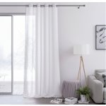 Dekorační záclona s kroužky POMPONS bílá 140x250 cm (cena za 1 kus) MyBestHome – Hledejceny.cz