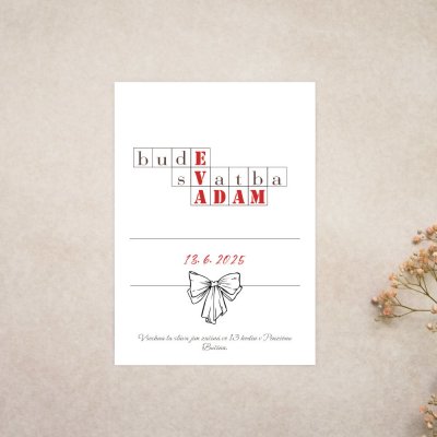 Svatební oznámení Křížovka 1 – Sleviste.cz