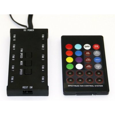 Eurocase Controller + dálkový ovladač pro RGB ventilátor (full colors) - CB-RC-VENfc – Zboží Živě
