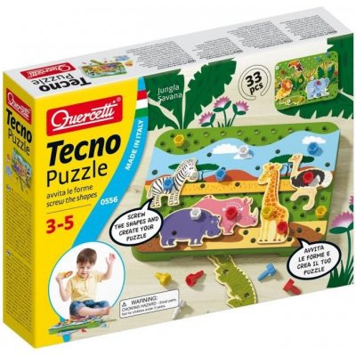 Quercetti Tecno Puzzle 33 ks 0556 – Zbozi.Blesk.cz