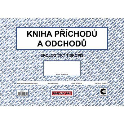 Baloušek tisk ET372 Kniha příchodů a odchodů A4, 40str. – Zboží Dáma