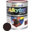 Barvy na kov Alkyton RAL 8017 polomatný 0,25 l čokoládová hnědá
