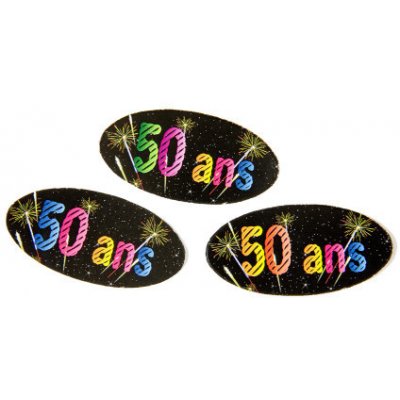 80 papírových konfet 4 x 2 cm Varianta: 50 let Ilustrační foto – Zboží Dáma