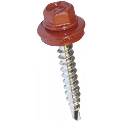 Farmářský vrut RAPI-TEC pozink a barevné RAL Varianta: Farmářský vrut 4,8x35mm, RAL 9005 – Sleviste.cz