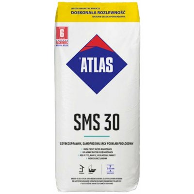 Potěr samonivelační cementový rychleschnoucí Atlas SMS 30MPa (3-30mm) – 25 kg – Hledejceny.cz