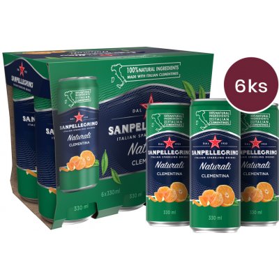 Sanpellegrino Clementina mandarinka v plechovce 6 x 330 ml – Zbozi.Blesk.cz