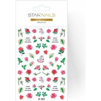 Starnails 3D vodolepky/obtisky PREMIUM B483 – Zboží Mobilmania