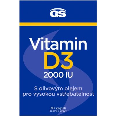 GS Vitamin D3 2000 IU 30 kapslí – Hledejceny.cz