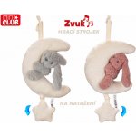 Plyšový měsíček se zajíčkem s natahovacím hracím strojkem 35 cm – Hledejceny.cz
