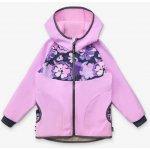 Unuo dětská softshellová bunda bez zateplení Basic Kytky Lila – Zboží Dáma
