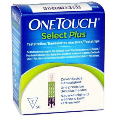 OneTouch Select Plus Test.proužky 50 ks – Hledejceny.cz