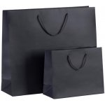 Obaly KREDO papírová taška luxusní 420x120x360 mm / antracit - černá – Zbozi.Blesk.cz