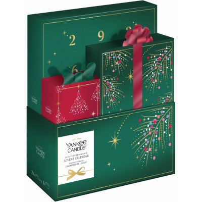Yankee Candle Adventní kalendář 24 čajových svíček + svícen – Hledejceny.cz