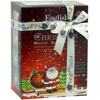 English Tea Shop Dárková krabička čajů Santa Claus s 12 pyramidkami – Zboží Dáma