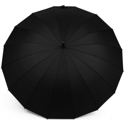 Velký rodinný deštník s dřevěnou rukojetí černá