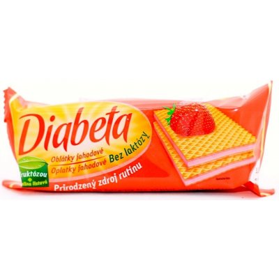 Diabeta Oplatka jahodová 60 g – Zboží Dáma