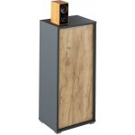 Kondela RIOMA NEW TYP 10 Skříňka, grafit / dub artisan – Zboží Dáma