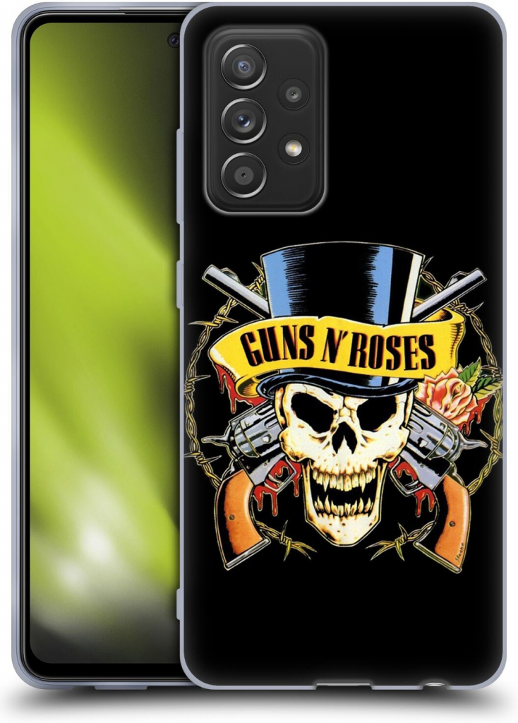 Pouzdro HEAD CASE Samsung Galaxy A52 / A52 5G / A52s 5G Guns N\' Roses - Lebka