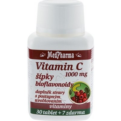 MedPharma Vitamín C 1000 mg s šípky 37 tablet