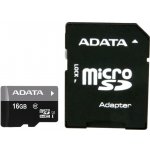 ADATA microSDHC 16 GB Class 10 AUSDH16GUICL10-RA1 – Hledejceny.cz