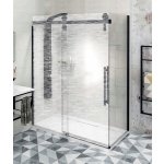 SAPHO VOLCANO BLACK boční stěna 1000 mm, čiré sklo – Zboží Mobilmania