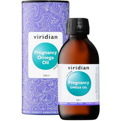 Viridian Pregnancy Omega Oil 0,2 l Směs olejů pro těhotné poskytující omega 3 6 a 9