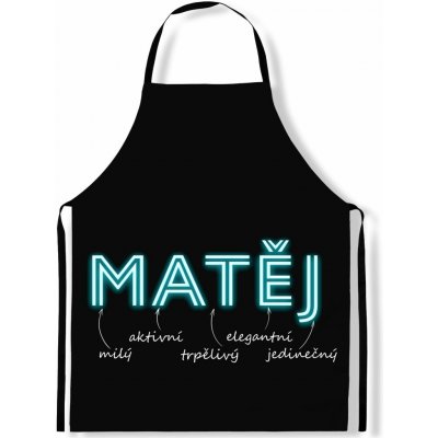 IMPAR Zástěra Mužská jména Neon Matěj – Hledejceny.cz