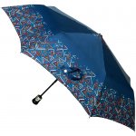DP331-S6-D deštník dámský skládací plně automatický tm.modrý – Zboží Mobilmania