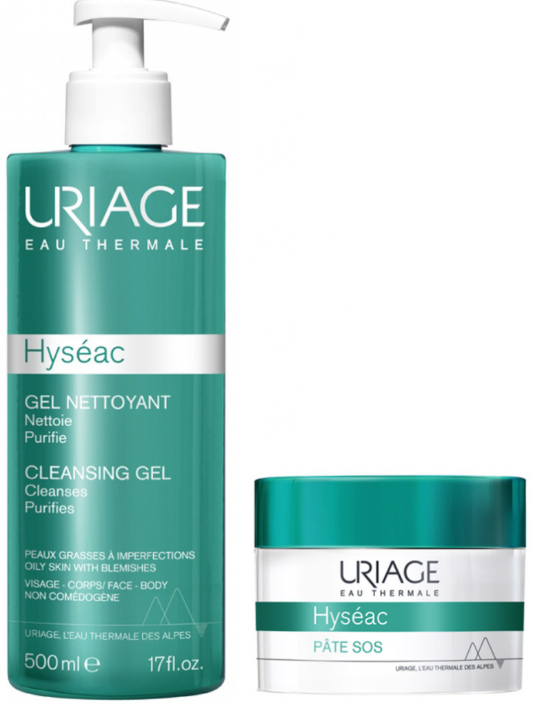 Uriage Hyséac Cleansing Gel zmatňující pleťový gel 500 ml