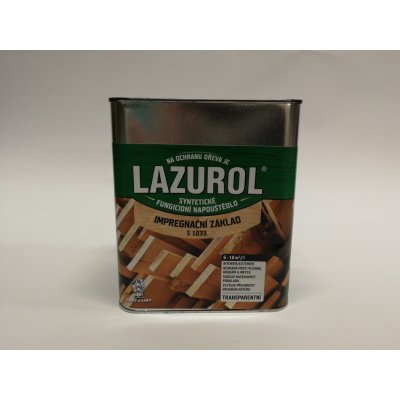 Barvy a laky Hostivař Lazurol S-1033, napouštědlo 2,5 L – Sleviste.cz