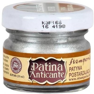 Stamperia Patina Anticante stříbrná 20ml