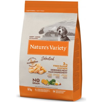 Nature's Variety selected junior s kuřecím 10 kg