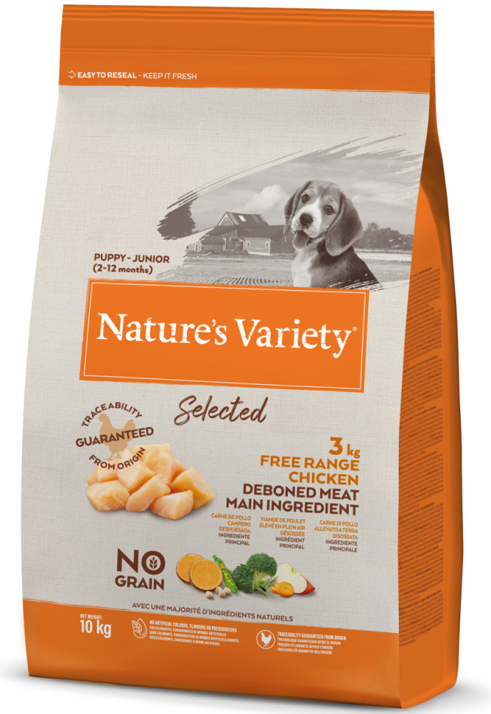 Nature\'s Variety selected junior s kuřecím 10 kg