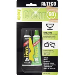 ALTECO Lepidlo dvousložkové Epoxy Clear Extra silné 40 g