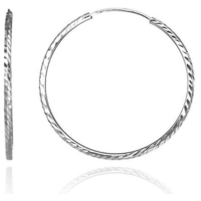 Šperky eshop náušnice ze stříbra lesklé tenké kruhy se zrnky A5.14 – Zboží Mobilmania