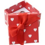 Šperky4U Malá dárková krabička na prsten červená KR0363-R – Zboží Dáma
