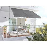 Sunfun Rozpěrná markýza, šedá, 2,5 x 1,3 m – Zbozi.Blesk.cz