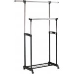 Halmar Mobilní kovový věšák 170 x 142 cm černá chrom HA0017 – Zboží Dáma