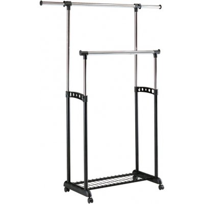 Halmar Mobilní kovový věšák 170 x 142 cm černá chrom HA0017 – Zboží Dáma