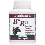 MedPharma B6 B12+kyselina listová 107 kapslí – Hledejceny.cz