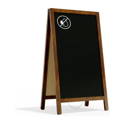 Allboards PK63 Reklamní v áčko s křídovou tabulí 78 x 44 cm – Zboží Mobilmania