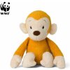 Hračka pro nejmenší WWF Klub mláďat opička Mago žlutá s pískátkem měkká hračka pro batolata 22 cm