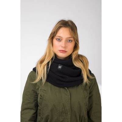 VFstyle pletená šála Elegant černá – Sleviste.cz